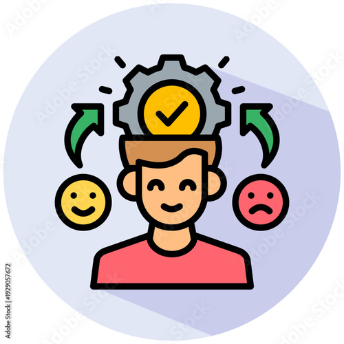 Behavior Pattern isometric color illustration