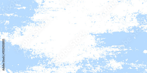 A blue grunge abstract background featuring an old textured paint pattern on aged paper with vintage ink splashes and a rough dirty wall backdrop