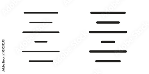 Align center icon on white background. Simple vector illustration for graphic and web design