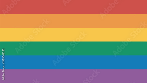 A vibrant rainbow flag waving in the wind, symbolizing diversity and inclusivity.