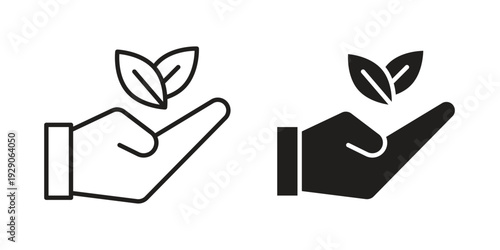 Environment icon on white background. Simple vector illustration for graphic and web design