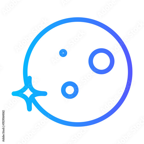 full moon gradient icon
