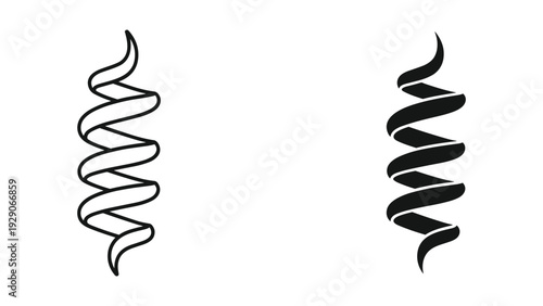 Modern spiral design elements for creative projects and presentations