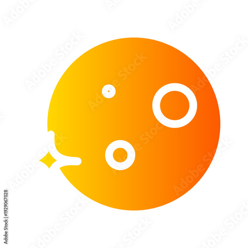 full moon gradient icon