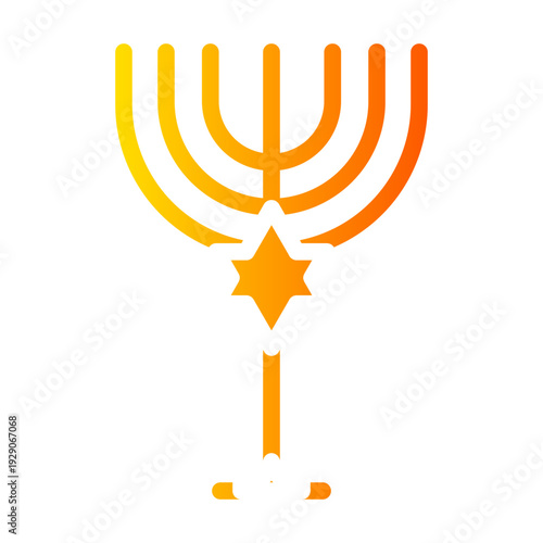menorah gradient icon