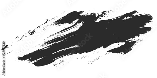 Black and white abstract grunge illustration with ink splat texture