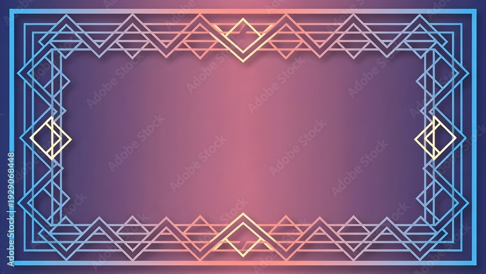 Obraz premium Purple Ornamental Pattern Banner Background Design