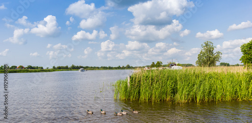 Wallpaper Mural Panorama of the Geau river between Sneek and IJlst, Netherlands Torontodigital.ca