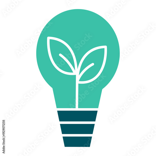 Eco Friendly Lightbulb Icon