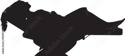 woman relaxation vector illustration 