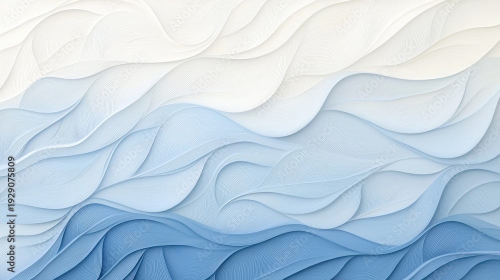 Obraz premium A digital illustration of a wave pattern with a gradient background.