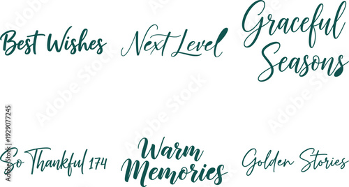 Heartfelt Wishes and Memories in Elegant Script