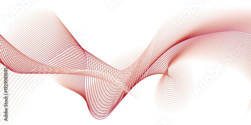 Abstract vector wave line template. swoosh speed line music and science technology vector flow background . Wave Swirl, frequency sound wave, twisted curve .	
