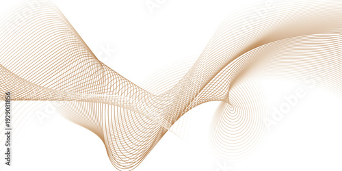 Abstract vector wave line template. swoosh speed line music and science technology vector flow background . Wave Swirl, frequency sound wave, twisted curve .	
