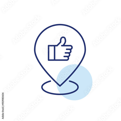 Map pointer and like symbol. GPS tracking and navigation, favorite locations. Pixel perfect, editable stroke vector icon