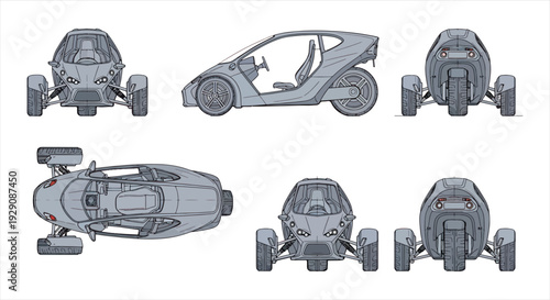 Space Shuttle Blueprint – Aerospace Spacecraft CAD Technical Drawing