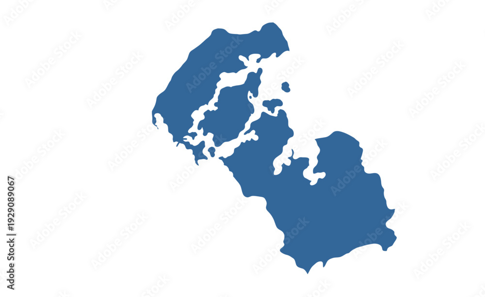 Fototapeta premium Viborg Denmark map showing highlighted location in Europe.