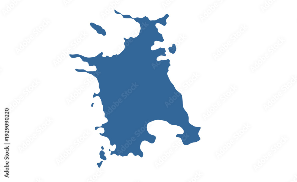 Fototapeta premium West Zealand map showing highlighted location in Europe.