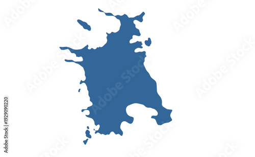 West Zealand map showing highlighted location in Europe.