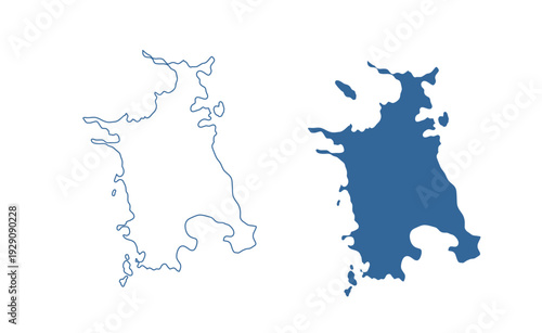 West Zealand map showing highlighted location in Europe.