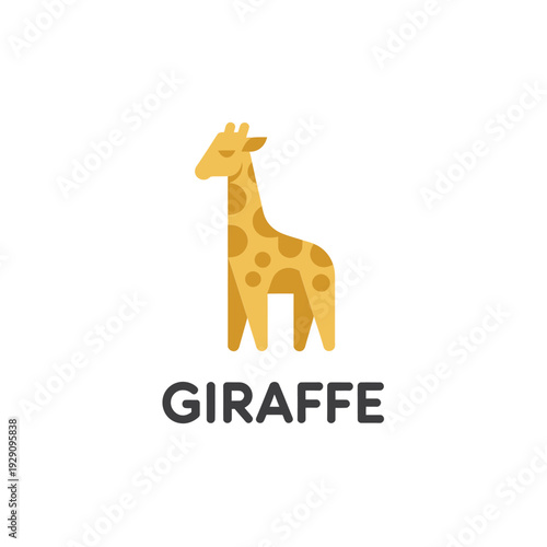 Stylized giraffe logo with a modern minimalist design and bold text