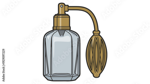 Vintage perfume atomizer with glass bottle perfume bottle