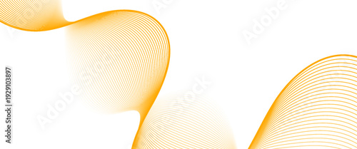vibrant orange flowing wave background featuring thin, parallel lines. abstract wavy lines background.