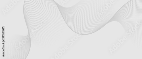 Abstract vector background with black wavy lines. minimalist light grey flowing wave background featuring thin parallel lines. abstract wavy lines background.