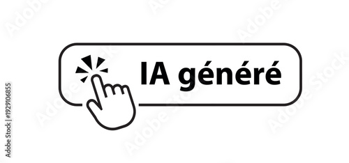 IA généré text on white background. ai generated in french language