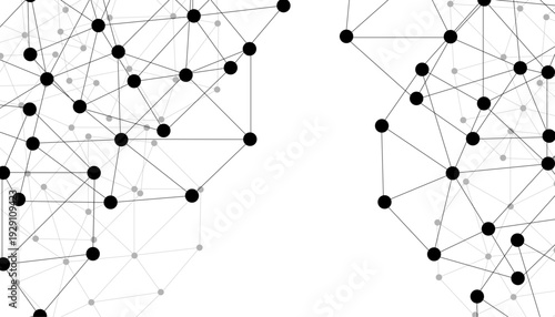 Abstract technology dot and line connection digital hi tech design concept background. Space for text. Vector illustration