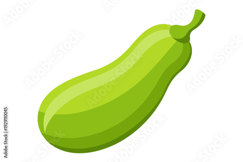 A vibrant green cucumber icon in a modern flat design style