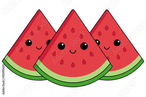 watermelon vector illustration