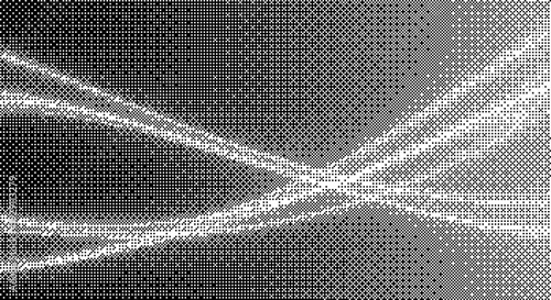 A minimalist vector graphic illustration of a digital network connection dither