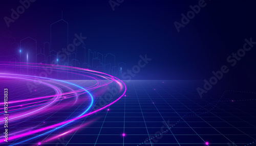 night traffic in the city