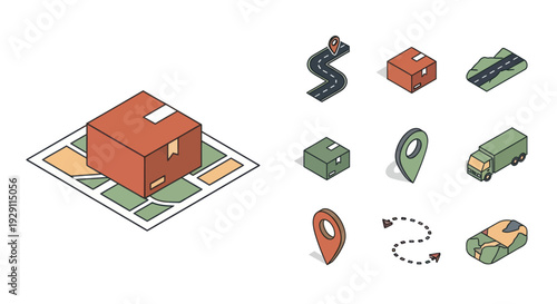 3D Rendering of a Red House Model.