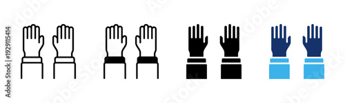 Double High Five icon sheet multiple style collection