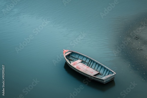 Wallpaper Mural Small boat floating on still water near the shore during the daytime Torontodigital.ca
