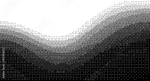A modern vector graphic illustration of a halftone dot pattern background dither
