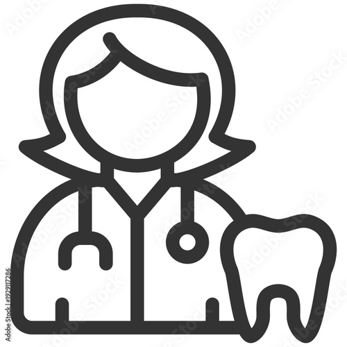 Dentist Outline Icon