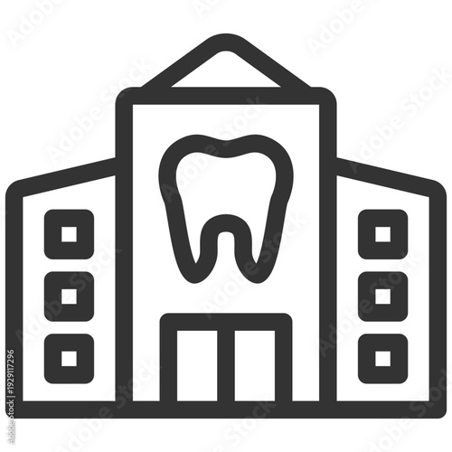 Dental Clinic Outline Icon