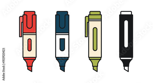 Fabric Marker Line modern soft tone illustration