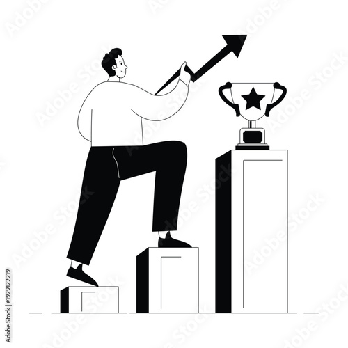 Business Motivation Vector illustration. EPS 10 file