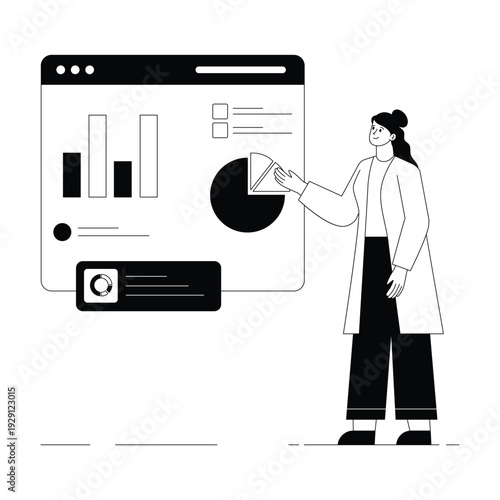 Reporting Vector illustration. EPS 10 file