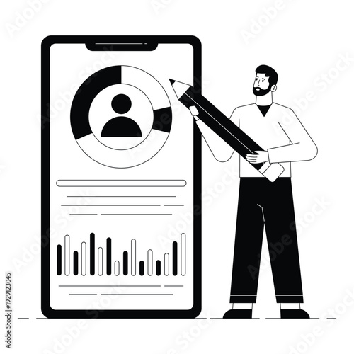 Analysis Vector illustration. EPS 10 file