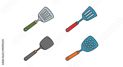 Fish Turner Line art modern color style illustration