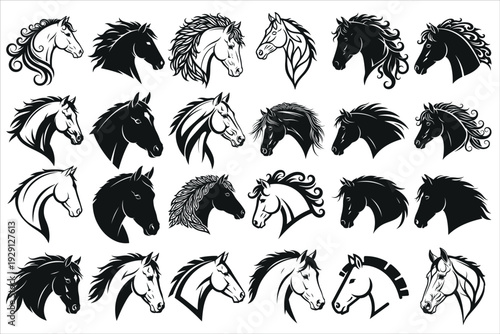 Elegant horse head wall decor design featuring a detailed silhouette style perfect for farmhouse interiors, ranch decor, equestrian themes, and animal wall art