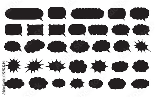 Thin Line Conversation Bubble Pack