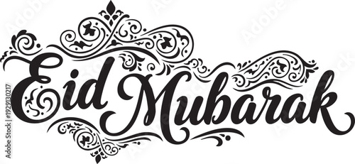 vector illustration of an abstract eid mubarak
