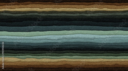 Abstract layered texture with horizontal bands of earthy and muted colors