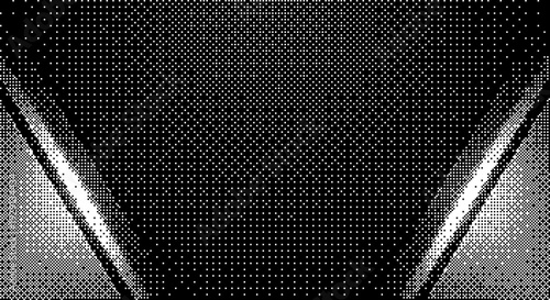 A minimalist vector graphic illustration of a stylized road or highway dither